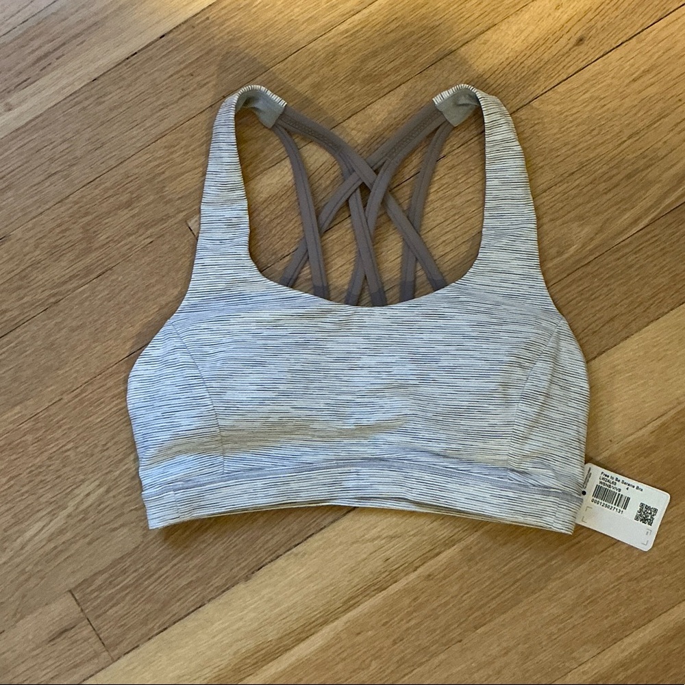 Lululemon Athletica Light Gray Sports Bra
